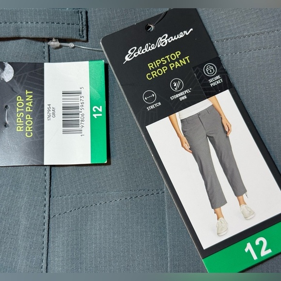 Eddie Bauer Rip Stop Crop Pants size 12 - Picture 13 of 16